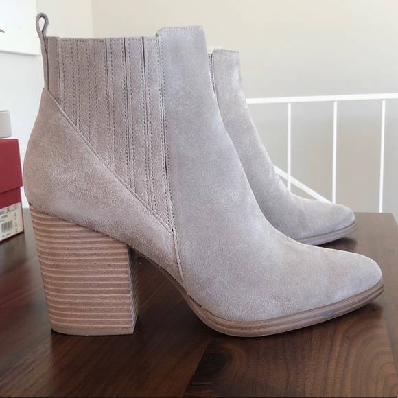 light suede booties